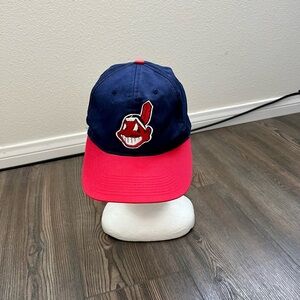 Navy and Red Baseball Cap